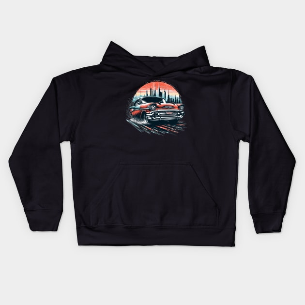 Chevrolet Bel Air Kids Hoodie by Vehicles-Art